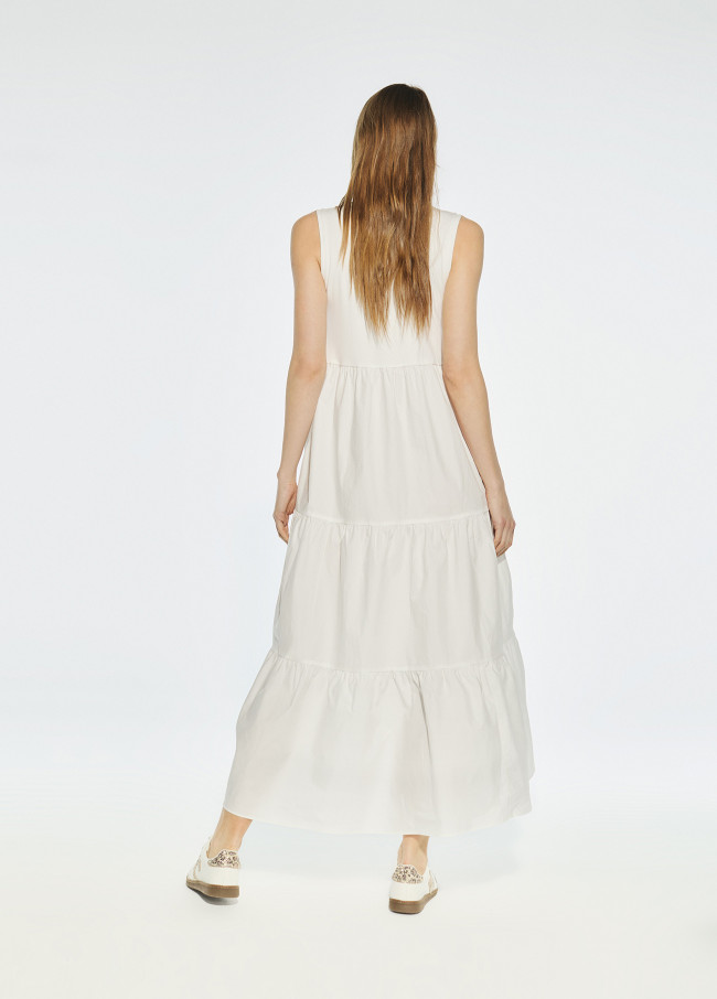 Vestido comprido de alças