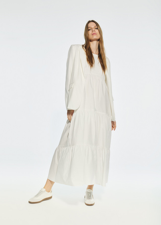 Vestido comprido de alças