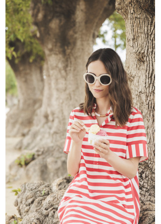Short striped dress