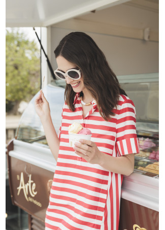Short striped dress