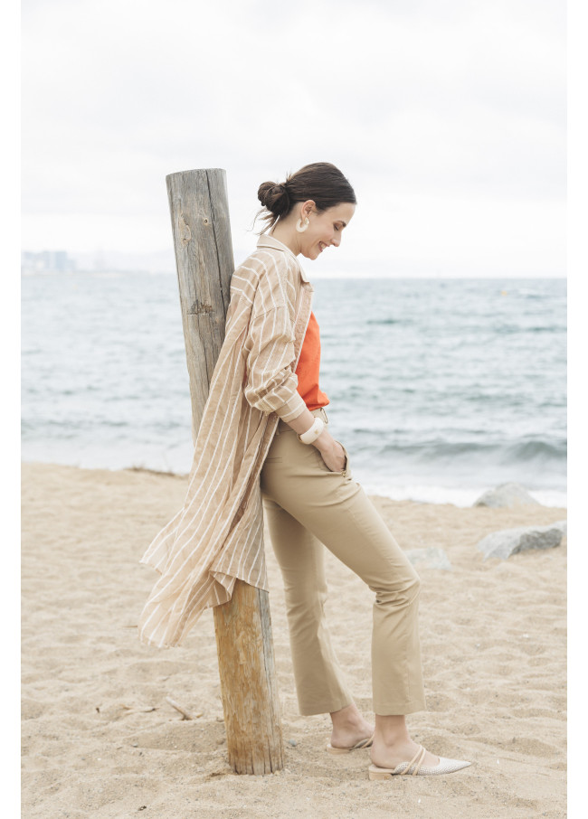Pantalon straight chino