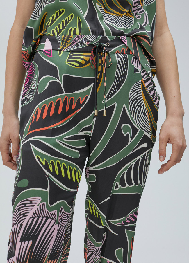 Floral print joggers