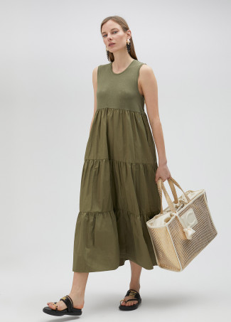 Vestido comprido de alças