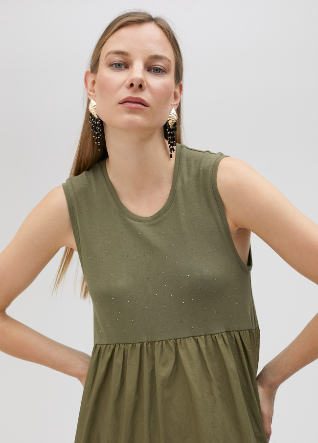 Langes Trägerkleid