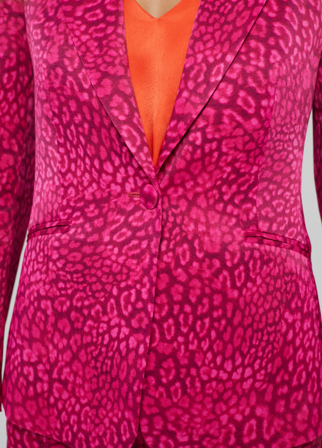 Blazer com animal print