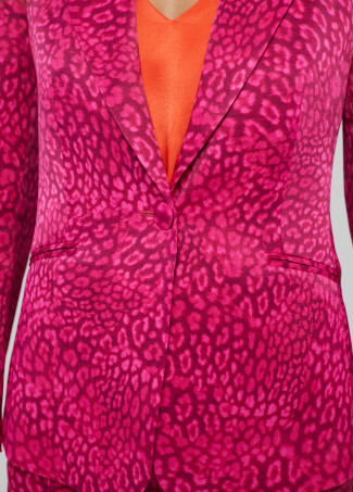 Blazer mit Animal Print