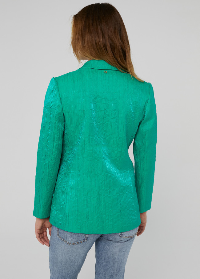 Blazer im Knitter-Look