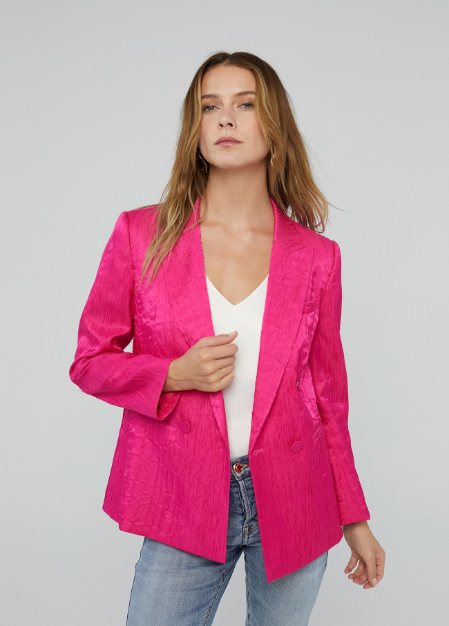 Blazer toucher rugueux