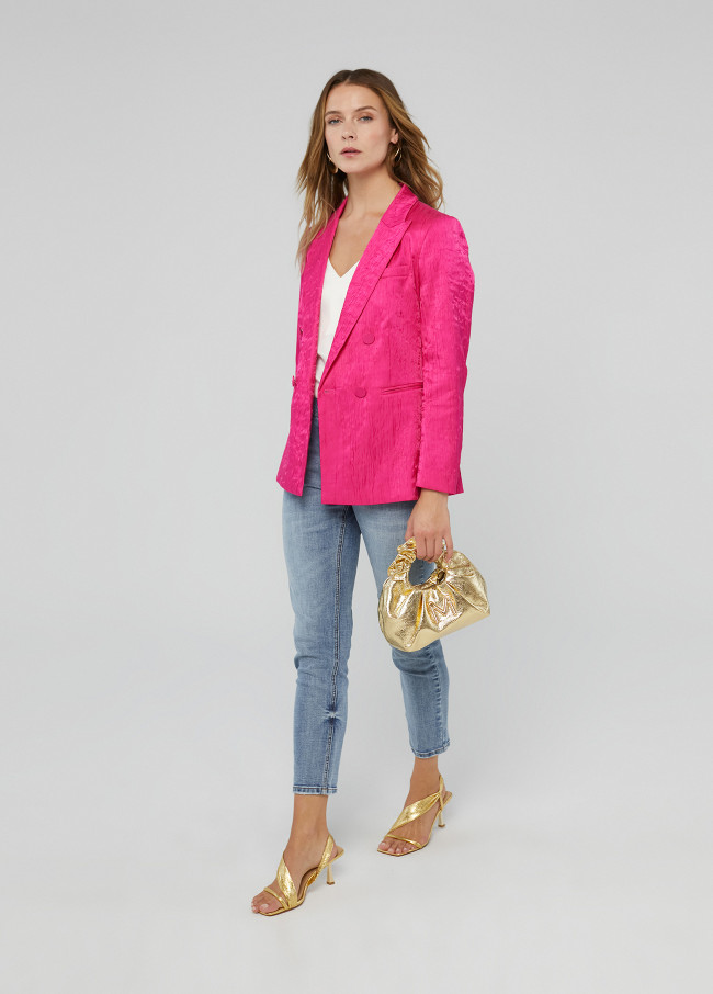 Blazer toucher rugueux