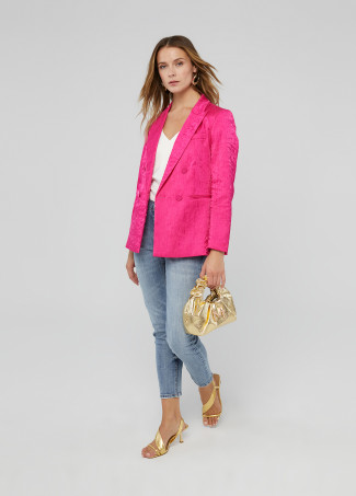 Blazer im Knitter-Look