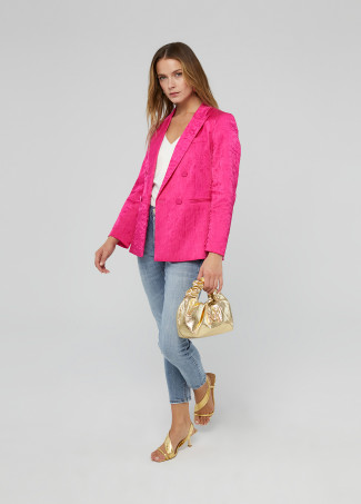 Blazer effetto stropicciato