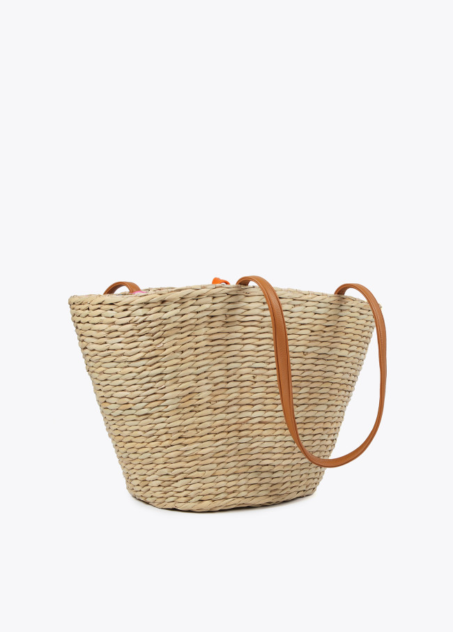Sac cabas fleurs crochet