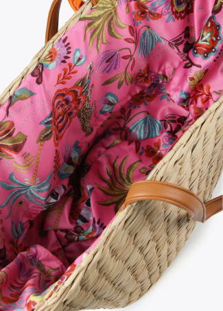 Sac cabas fleurs crochet