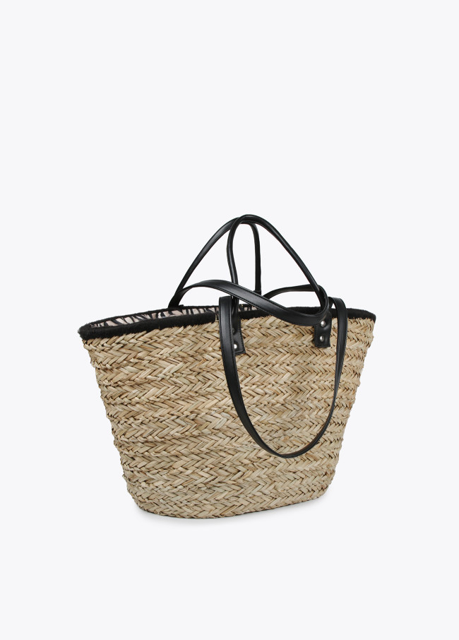 Borsa a cesta tucano ricamato