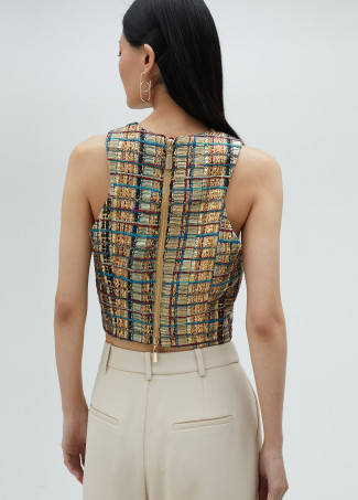 Top scollo all'americana