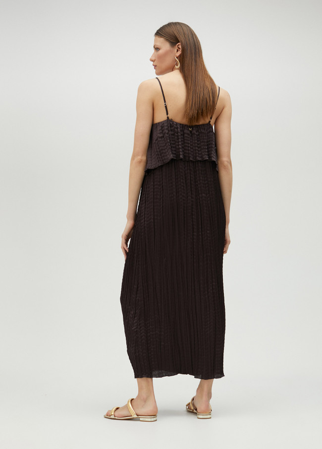 Robe midi à volants