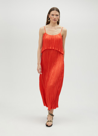 Midikleid mit Volant