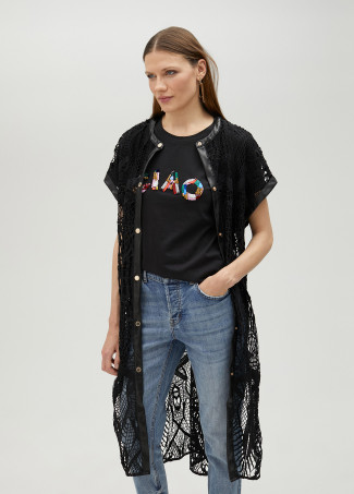 Camisa calada guipur