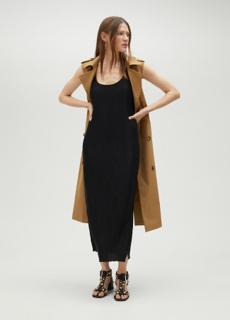 Vestito midi con spalline