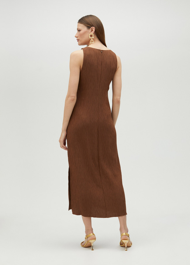 Robe midi à bretelles