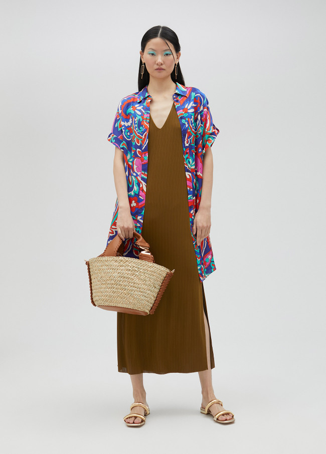 Knit midi dress