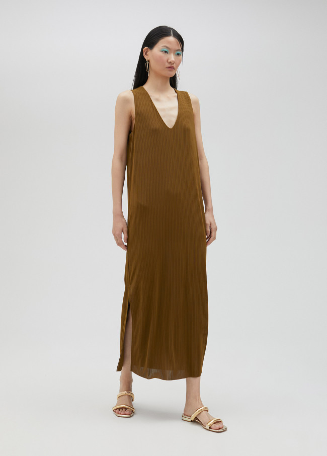 Vestido midi de malha