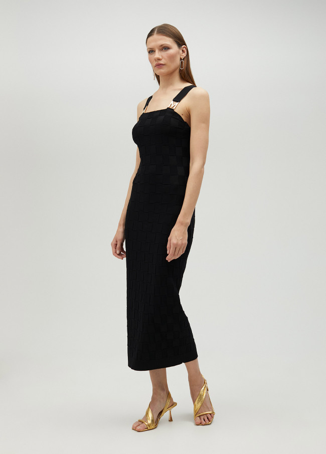 Vestido de punto detalle M tirante