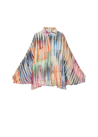 Camisa rayada multicolor