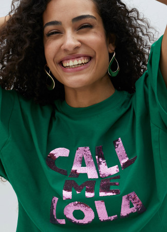 T-shirt cropped Lola