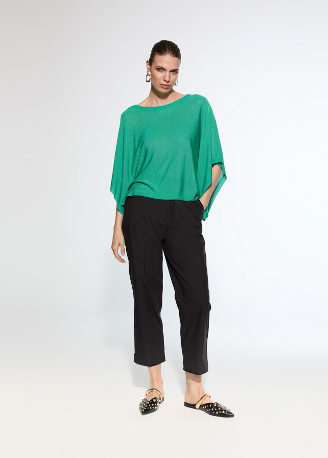 Pullover in maglia con maniche stile poncho