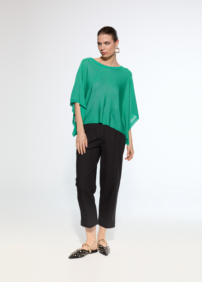 Pull en maille à manches cape