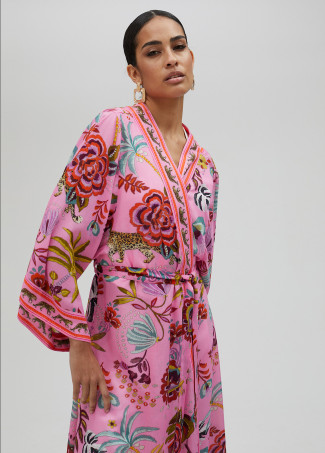 Langer Kimono Tropen