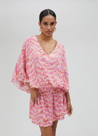 Vestido corto estampado