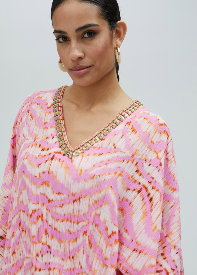 Vestito corto con stampa