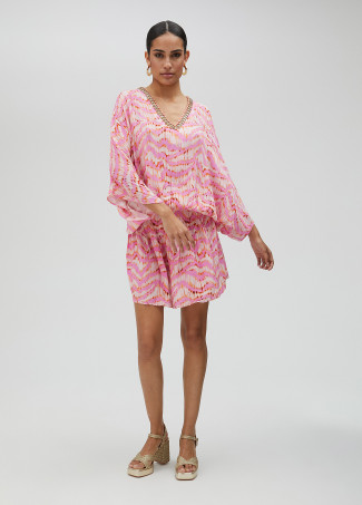 Vestido corto estampado