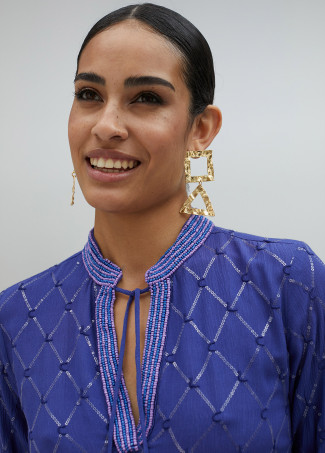 Kurzes Paillettenkleid