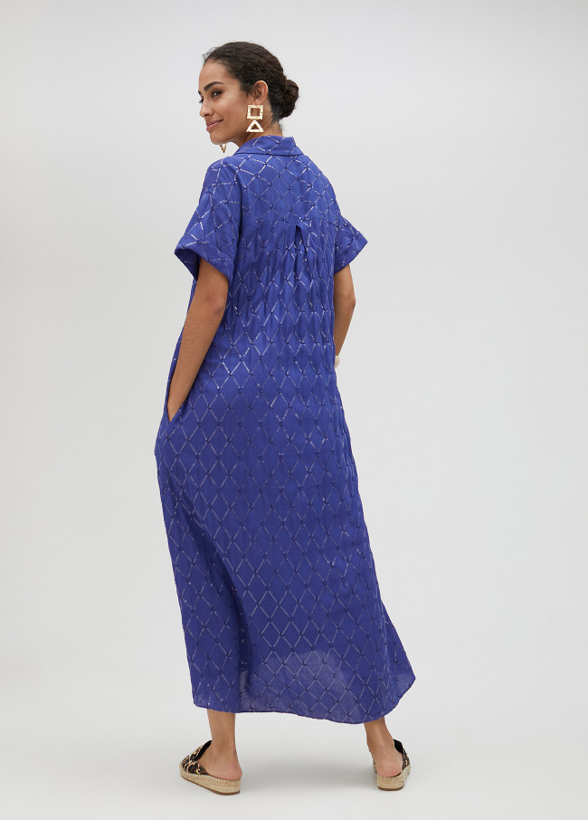 Vestido largo con lentejuelas