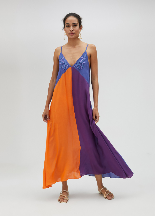 Vestido largo de tirantes