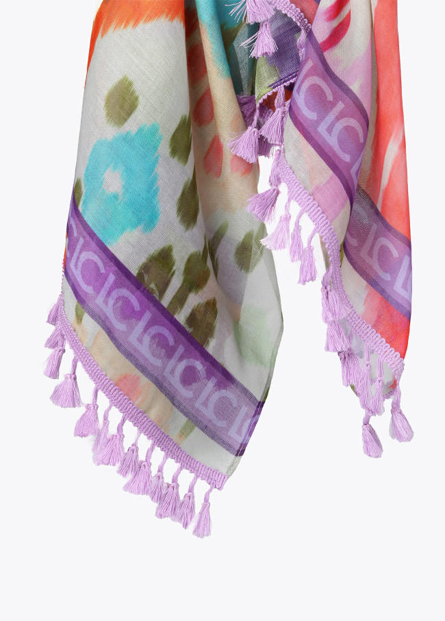 Pareo estampado grecas