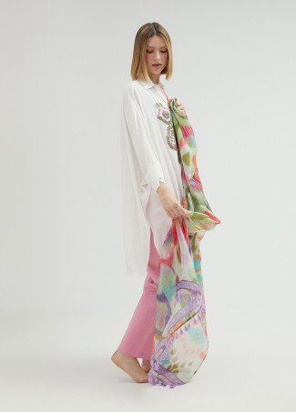 Pareo estampado grecas