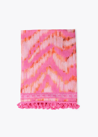Pink zebra print wrap