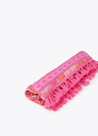 Pareo estampado zebra rosa