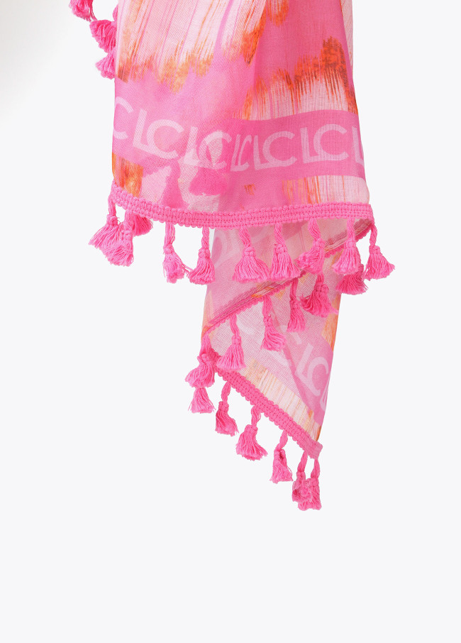 Pareo stampa zebrata rosa