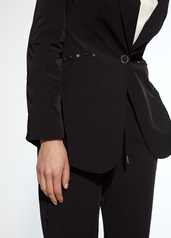 Blazer en Tissu Technique Clouté