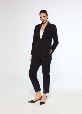 Blazer en Tissu Technique Clouté