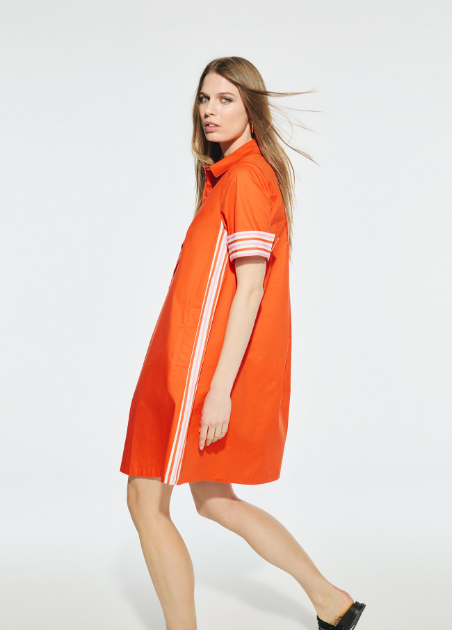 Vestido Camisero corto manga corta