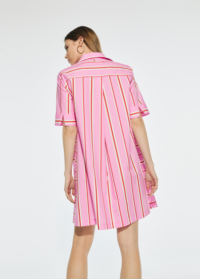 Vestido Camisero corto manga corta