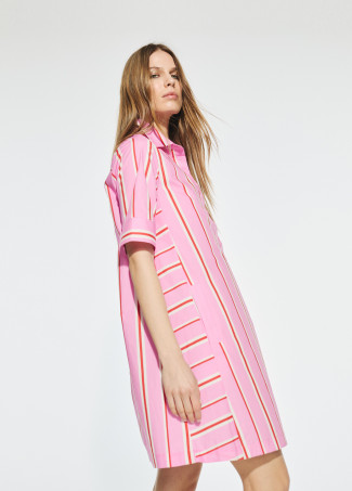 Vestido Camisero corto manga corta