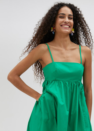 Vestido largo de tirantes finos