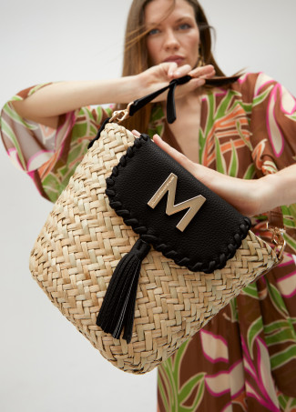 Mini-sac à bandoulière en palmier